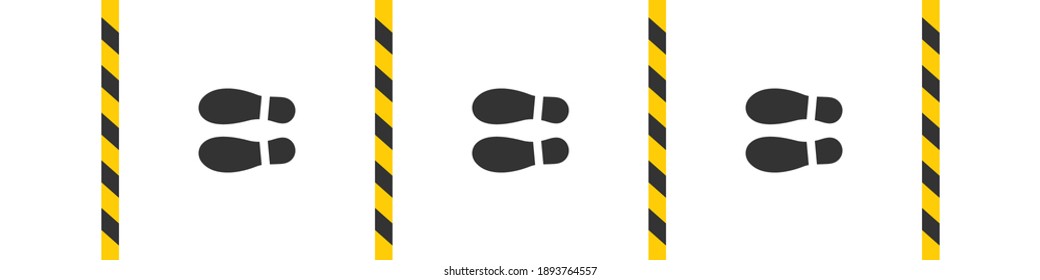 Social distancing. Social distancing Instruction Icon. Keep the 1-2 meter distance. Vector illustration