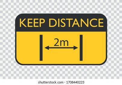 Social distancing, keep distance 2 meter in public society people to protect from COVID-19 coronavirus outbreak spreading concept, Infographic design distance away in the meeting with virus pathogens