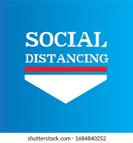 Social distancing, keep distance in public society people to protect from COVID-19 corona virus outbreak spreading concept. Vector illustration