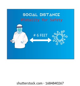 Social distancing, keep distance in public society people to protect from COVID-19 corona virus outbreak spreading concept. Vector illustration