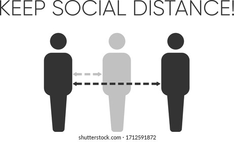 Distancia social, distanciamiento en la sociedad pública para proteger del coronavirus COVID-19