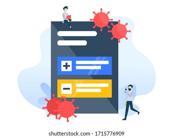 Social distancing, keep distance in public society people to protect from COVID-19 coronavirus outbreak spreading concept for web landing page template, banner, and presentation