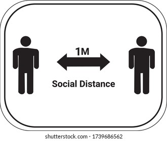 Social distancing, keep distance in public society people to protect from COVID-19 coronavirus outbreak spreading concept, Infographic design distance away in the meeting with virus pathogens