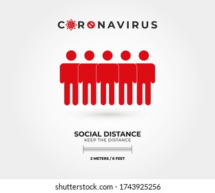Social distancing, keep distance in public society people to protect from COVID-19 coronavirus outbreak spreading concept, businessman and woman keep distance away in the meeting with virus pathogens