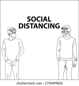 social distancing keeping space between yourself and other people outside of your home