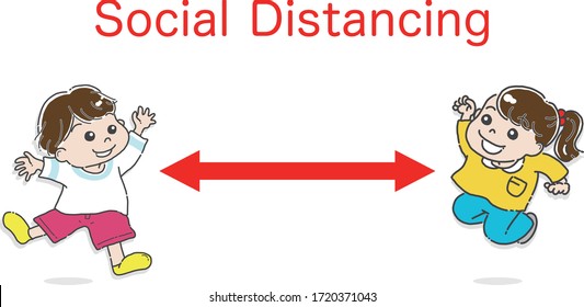 Social Distancing Kids Boy Girl