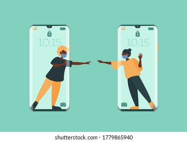 El distanciamiento social. Mantenimiento de la comunicación entre personas durante una pandemia
