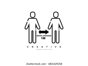 Social distancing minimal sign vector