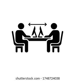 Social distancing on office. Prevents the virus from contracting