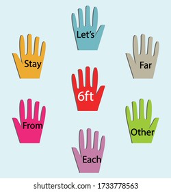 Social distancing order in multi-ethnic group of people