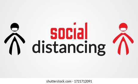 social distancing. in order to prevent the spread of corona virus. covid-19 outbreak