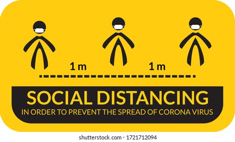 social distancing. in order to prevent the spread of corona virus. covid-19 outbreak