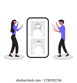 SOCIAL DISTANCING. Perfect for banners, leaflets, landing pages, social media content.