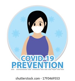 Social distancing poster. Covid-19 protection and prevention - Vector
