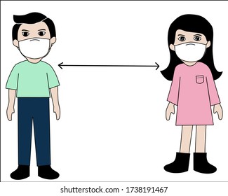 Social distancing for preventing from covid19