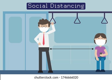 Social distancing in public transportation