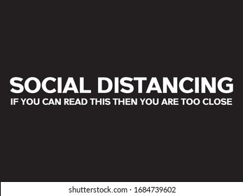 Social Distancing / Quotes and Beautiful Typography tshirt Design Poster Vector Illustration art in Background