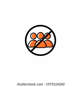 Social Distancing Related Vector Outline Color Icon Illustration Design eye-catching pixel perfect icon. Perfect for website, presentation, social media, and many more. Icon design outline color style