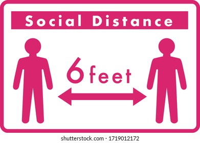 Conjunto de íconos de distanciamiento social