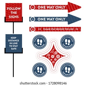 Social distancing signs, keep distance in public society people to protect from COVID-19 coronavirus outbreak spreading concept, Infographic design distance away in the meeting with virus pathogens Social distancing signs, keep distance in public society people to protect from COVID-19 coronavirus outbreak spreading concept, Infographic design distance away in the meeting with virus pathogens