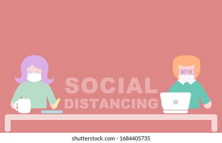 Social distancing to slow down the spread of virus
