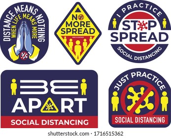 Social Distancing Sticker Pack Idea