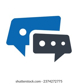 Social Engagement Blue Icon Vector Illustration | Marketing And SEO Icon