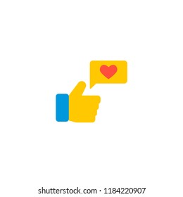 Social engagement icon flat element. Vector illustration of social engagement icon flat isolated on clean background for your web mobile app logo design.