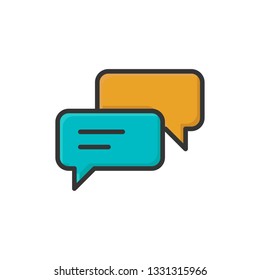 social engagement icon vector design filled outline style