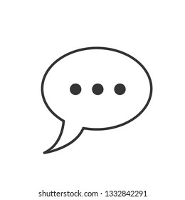 Social engagement solid icon, seo development, Speech bubbles sign, a filled pattern on a white background, eps10.