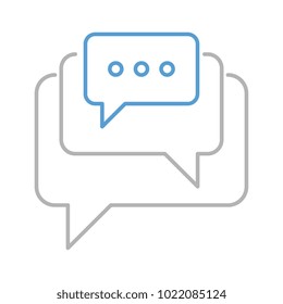 Social engagement vector icon