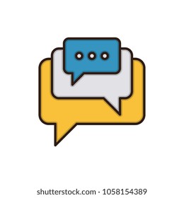 Social engagement vector icon