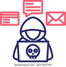 Social Engineering Icon Color Vector Illustration