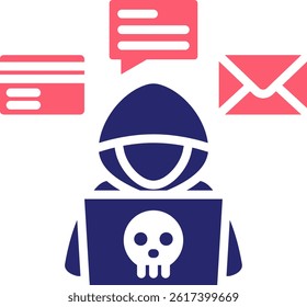Social Engineering Icon Fill Vector Illustration