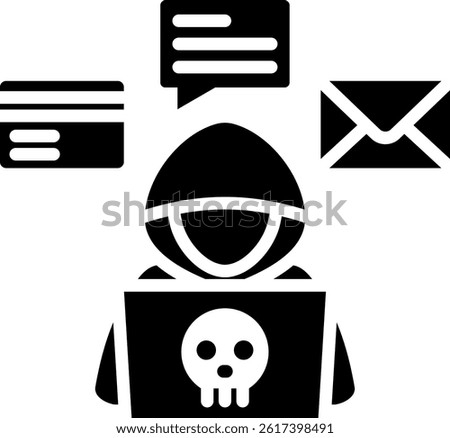 Social Engineering Icon Glyph Vector Illustration