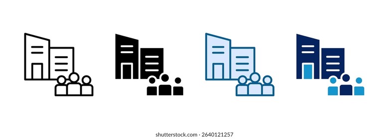 Social Enterprise Icon Set Multiple Style Collection