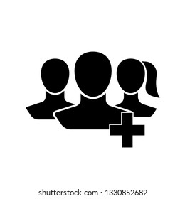 Social friends icon. Simple element illustration. Social friends concept symbol design. 
