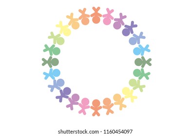 Social Friendship, circle of people