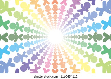 Social Friendship, circle of people