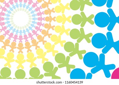 Social Friendship, circle of people
