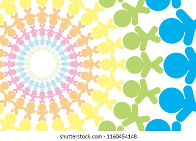 Social Friendship, circle of people