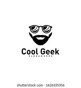 Social Geek Logo design template. Geek vector design icon. Illustration