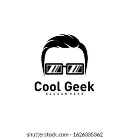 Social Geek Logo design template. Geek vector design icon. Illustration
