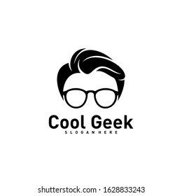 Social Geek Logo design template. Geek vector design icon. Illustration