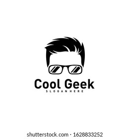 Social Geek Logo design template. Geek vector design icon. Illustration