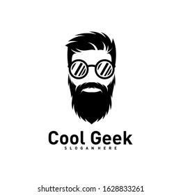Social Geek Logo design template. Geek vector design icon. Illustration