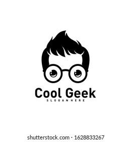Social Geek Logo design template. Geek vector design icon. Illustration
