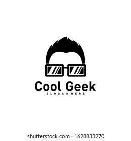 Social Geek Logo design template. Geek vector design icon. Illustration