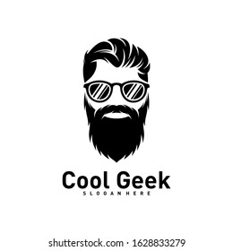 Social Geek Logo design template. Geek vector design icon. Illustration