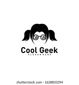 Social Geek Logo design template. Geek vector design icon. Illustration